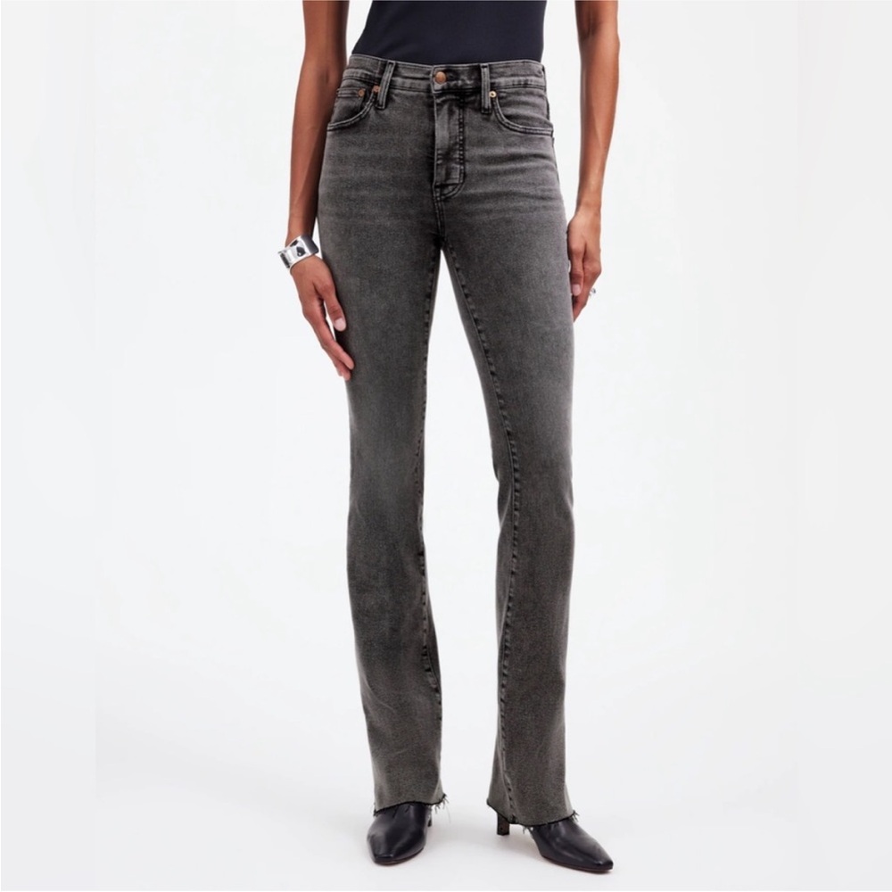 Madewell Kick Out Full Length Gray wash Jeans